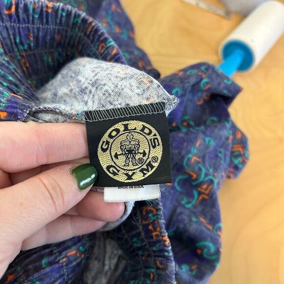 VTG 80s 90s Golds Gym Parachute Workout Pants S MC Hammer Bodybuilding - Picture 8 of 9